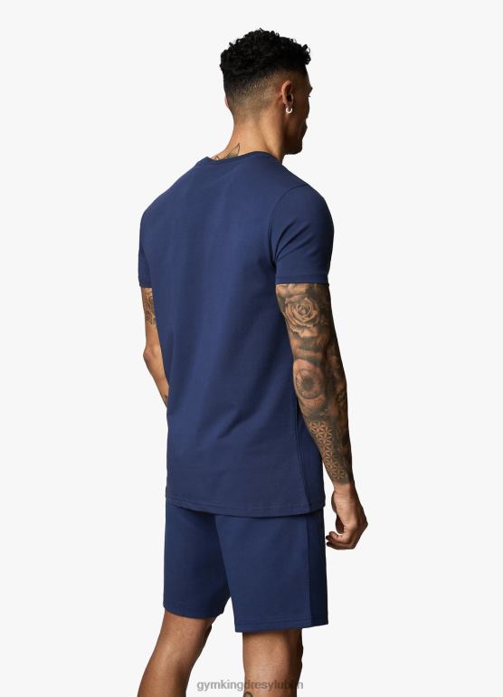 Gym King mężczyźni Koszulka z nadrukiem liniowym TBB0Z37 odzież błękit księżyca