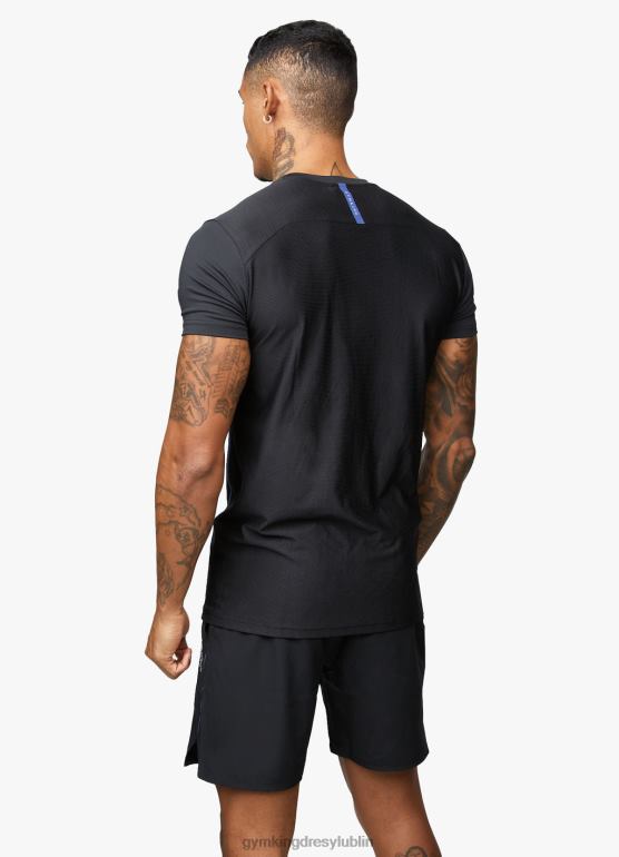 Gym King mężczyźni elastyczna koszulka TBB0Z33 odzież czarny