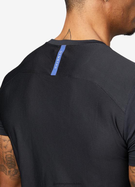 Gym King mężczyźni elastyczna koszulka TBB0Z33 odzież czarny