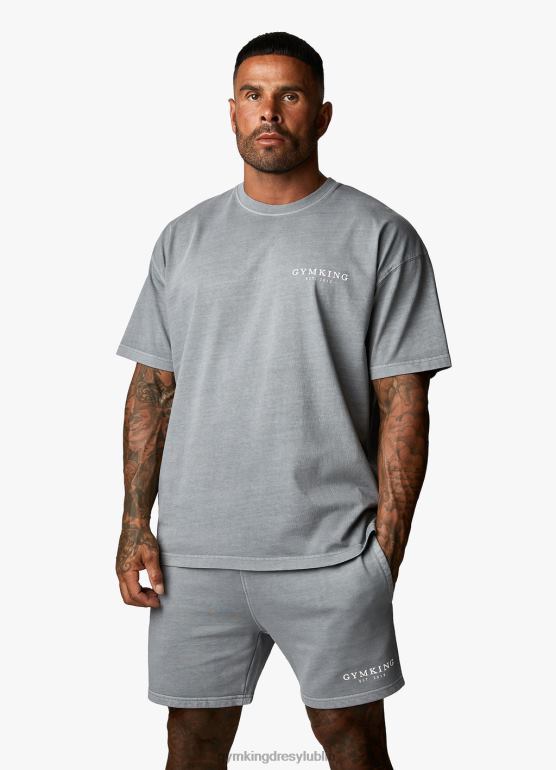 Gym King mężczyźni est. prana koszulka Legacy TBB0Z5 odzież wyprany szary