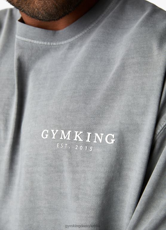 Gym King mężczyźni est. prana koszulka Legacy TBB0Z5 odzież wyprany szary