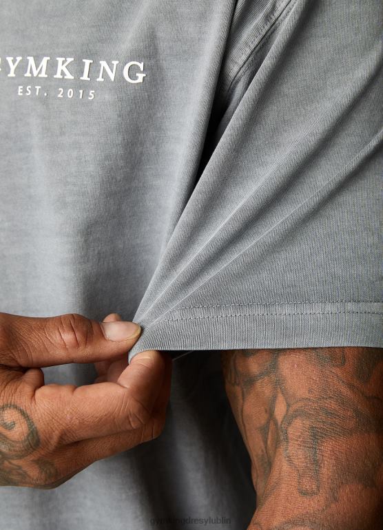 Gym King mężczyźni est. prana koszulka Legacy TBB0Z5 odzież wyprany szary