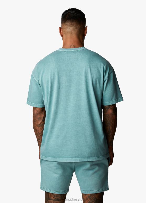 Gym King mężczyźni est. prana koszulka Legacy TBB0Z6 odzież wyprany atrament turkusowy