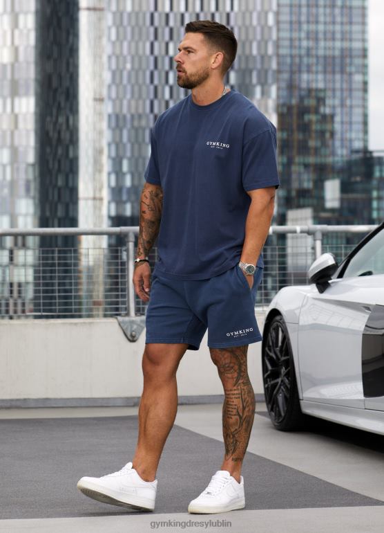 Gym King mężczyźni est. prana koszulka Legacy TBB0Z8 odzież umyty indygo