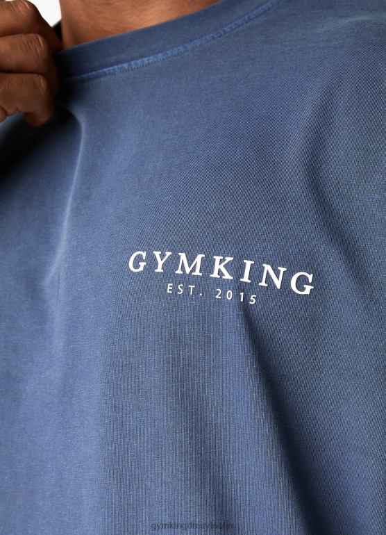 Gym King mężczyźni est. prana koszulka Legacy TBB0Z8 odzież umyty indygo