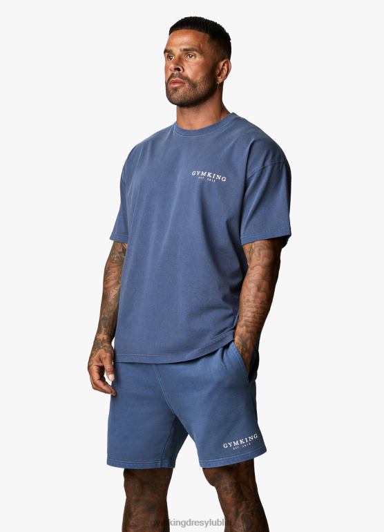 Gym King mężczyźni est. prana koszulka Legacy TBB0Z8 odzież umyty indygo