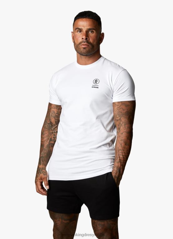 Gym King mężczyźni koszulka Aventusa TBB0Z10 odzież biały