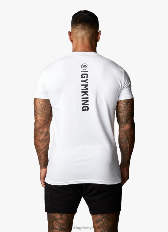 Gym King mężczyźni koszulka Aventusa TBB0Z10 odzież biały
