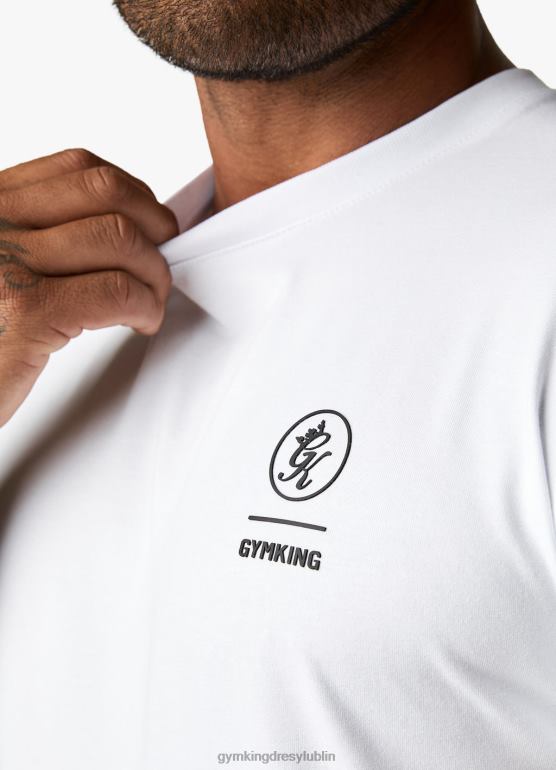 Gym King mężczyźni koszulka Aventusa TBB0Z10 odzież biały