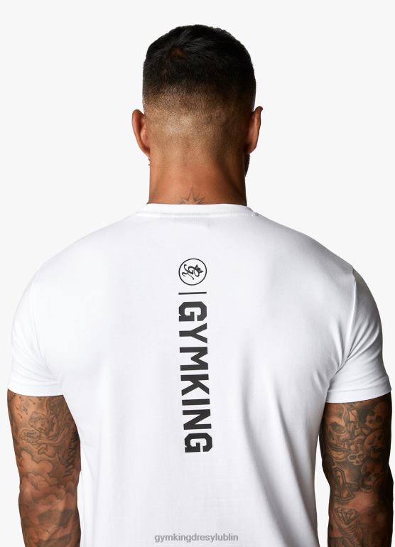 Gym King mężczyźni koszulka Aventusa TBB0Z10 odzież biały