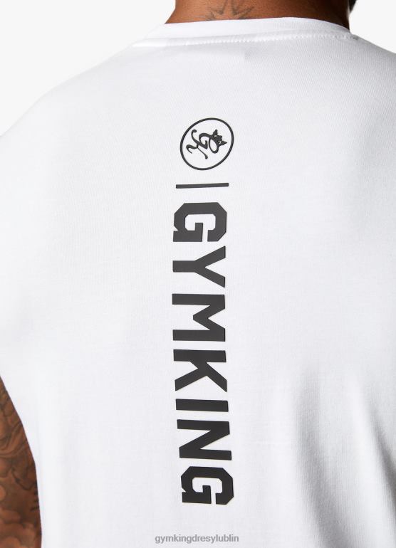 Gym King mężczyźni koszulka Aventusa TBB0Z10 odzież biały