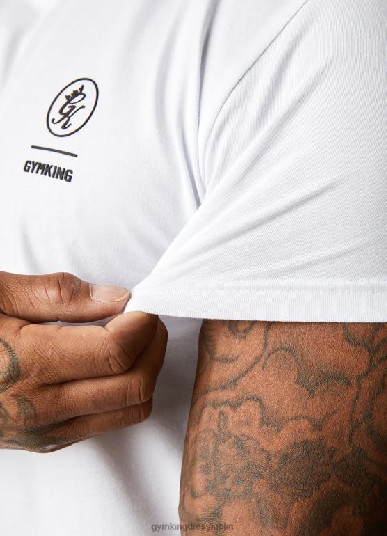 Gym King mężczyźni koszulka Aventusa TBB0Z10 odzież biały