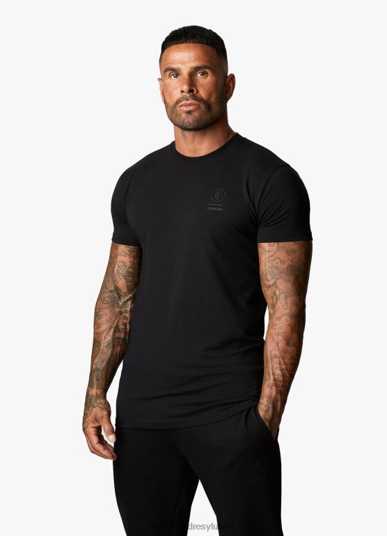 Gym King mężczyźni koszulka Aventusa TBB0Z11 odzież czarny