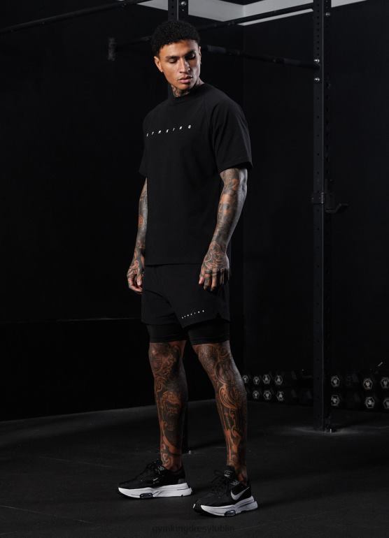 Gym King mężczyźni koszulka buntu TBB0Z44 odzież czarny