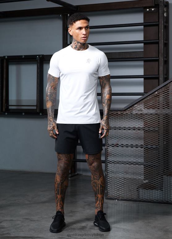 Gym King mężczyźni koszulka energetyczna TBB0Z21 odzież biały