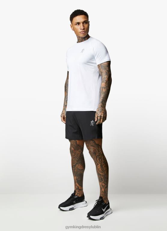 Gym King mężczyźni koszulka energetyczna TBB0Z21 odzież biały