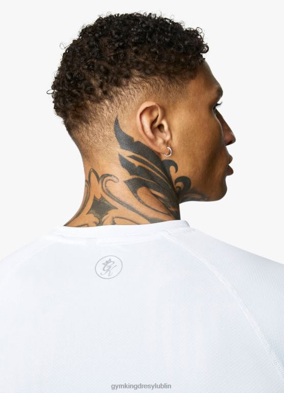 Gym King mężczyźni koszulka energetyczna TBB0Z21 odzież biały