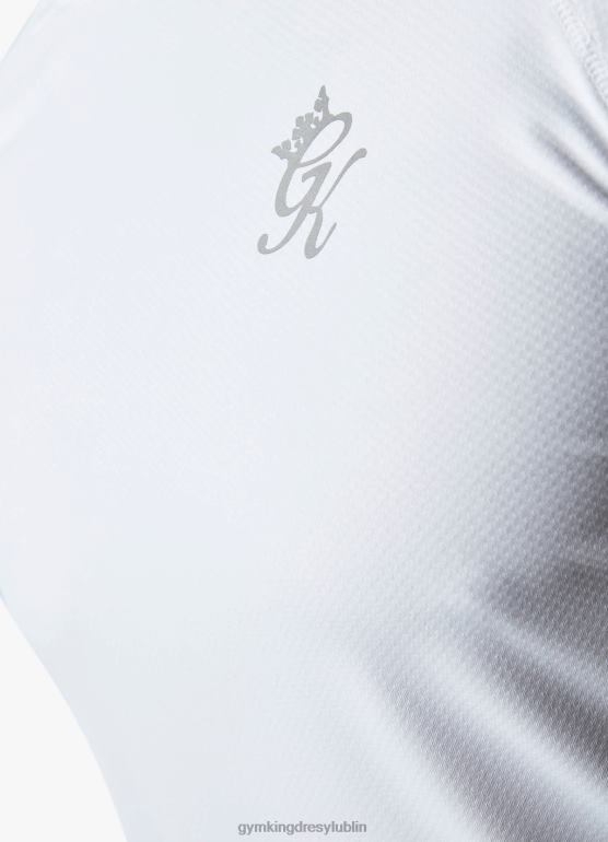 Gym King mężczyźni koszulka energetyczna TBB0Z21 odzież biały