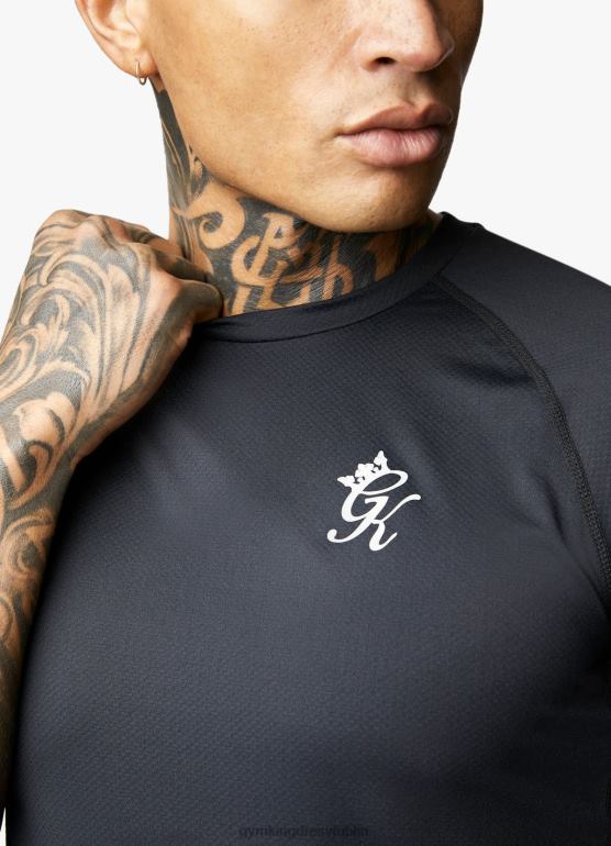 Gym King mężczyźni koszulka energetyczna TBB0Z22 odzież czarny