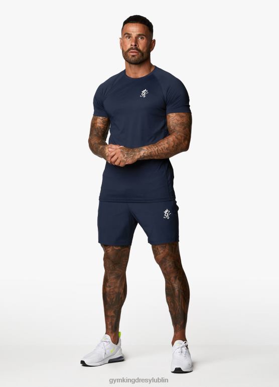 Gym King mężczyźni koszulka energetyczna TBB0Z28 odzież marynarka wojenna