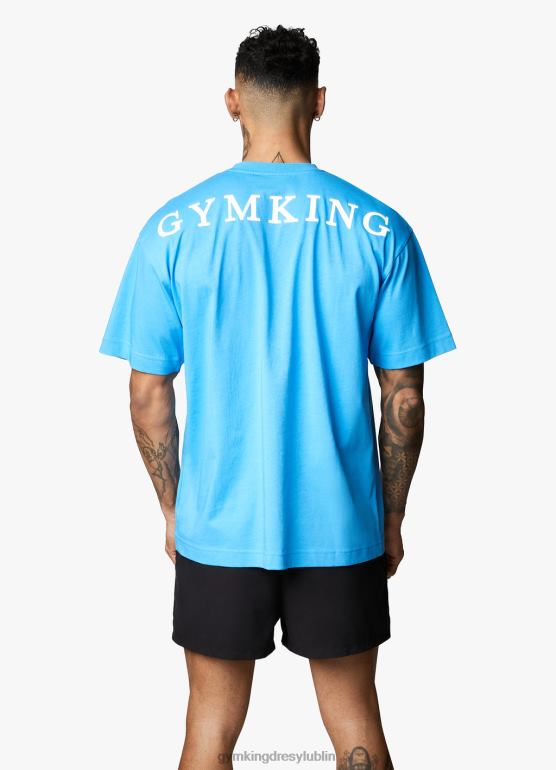 Gym King mężczyźni koszulka z liniowym łukiem TBB0Z76 odzież malibu niebieski