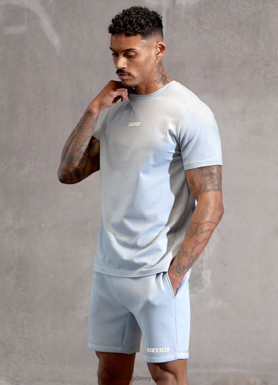 Gym King mężczyźni koszulka z logo pudełka TBB0Z15 odzież niebieski Ashley