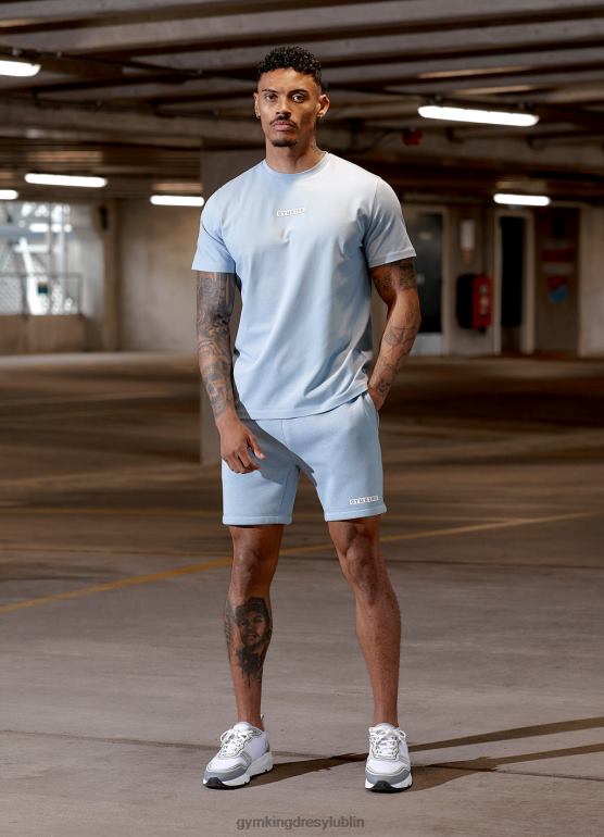 Gym King mężczyźni koszulka z logo pudełka TBB0Z15 odzież niebieski Ashley