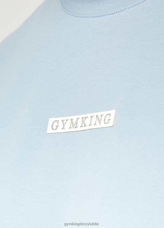 Gym King mężczyźni koszulka z logo pudełka TBB0Z15 odzież niebieski Ashley