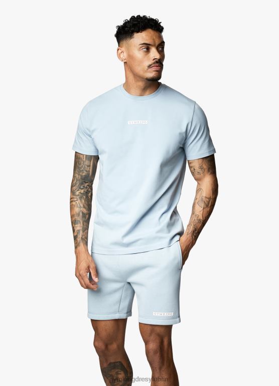 Gym King mężczyźni koszulka z logo pudełka TBB0Z15 odzież niebieski Ashley