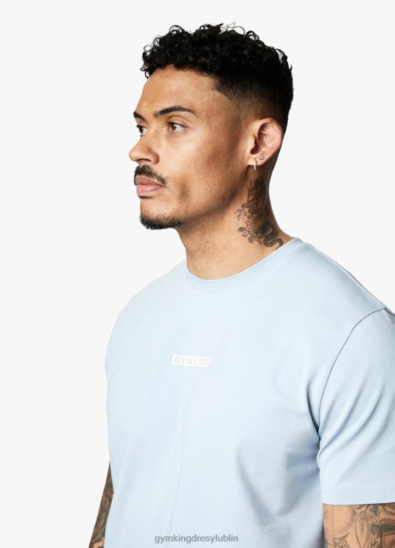 Gym King mężczyźni koszulka z logo pudełka TBB0Z15 odzież niebieski Ashley