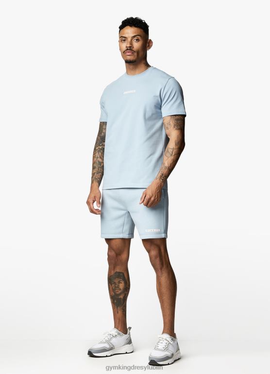 Gym King mężczyźni koszulka z logo pudełka TBB0Z15 odzież niebieski Ashley