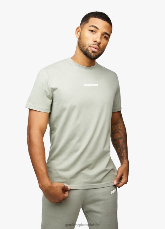 Gym King mężczyźni koszulka z logo pudełka TBB0Z19 odzież miękkie khaki