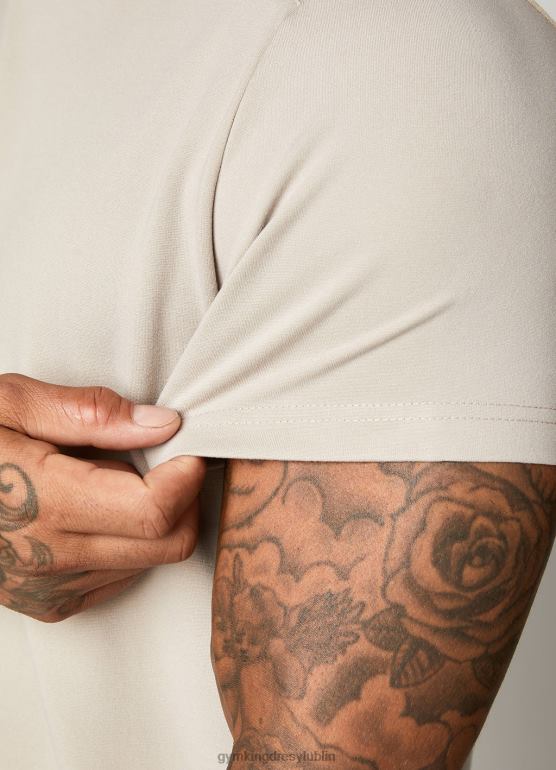 Gym King mężczyźni koszulka z podpisem TBB0Z55 odzież piasek