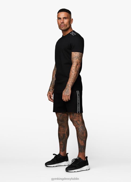 Gym King mężczyźni koszulka z podpisem TBB0Z69 odzież czarny