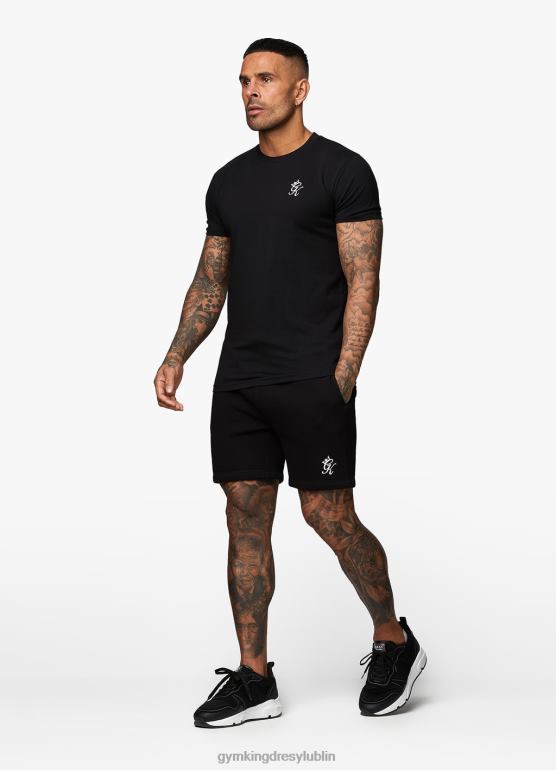 Gym King mężczyźni podstawowa koszulka z jerseyu TBB0Z27 odzież czarny