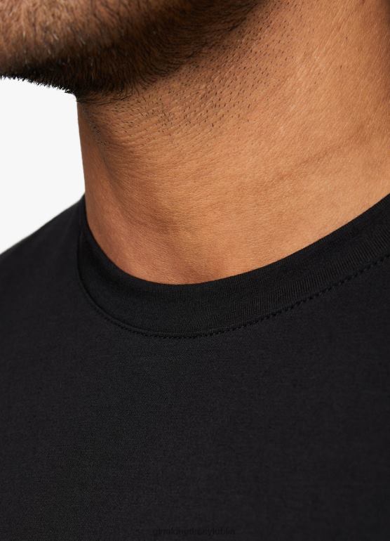 Gym King mężczyźni podstawowa koszulka z jerseyu TBB0Z27 odzież czarny