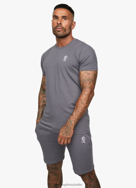 Gym King mężczyźni podstawowa koszulka z jerseyu TBB0Z78 odzież ciemno szary