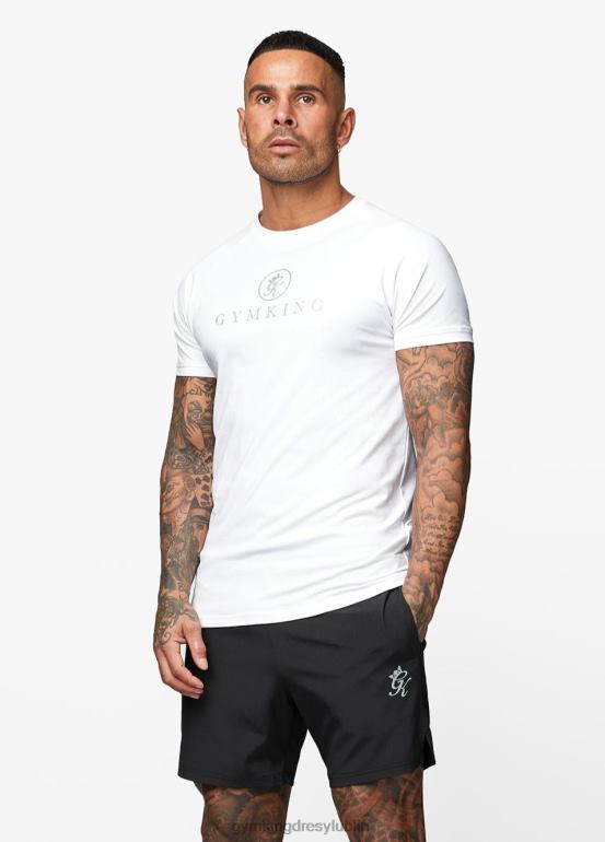 Gym King mężczyźni profesjonalna koszulka z jerseyu TBB0Z64 odzież biały