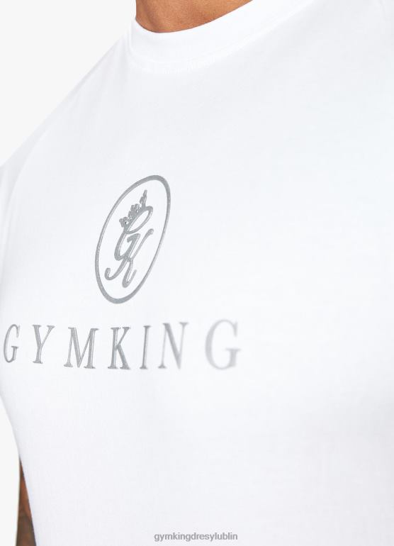 Gym King mężczyźni profesjonalna koszulka z jerseyu TBB0Z64 odzież biały