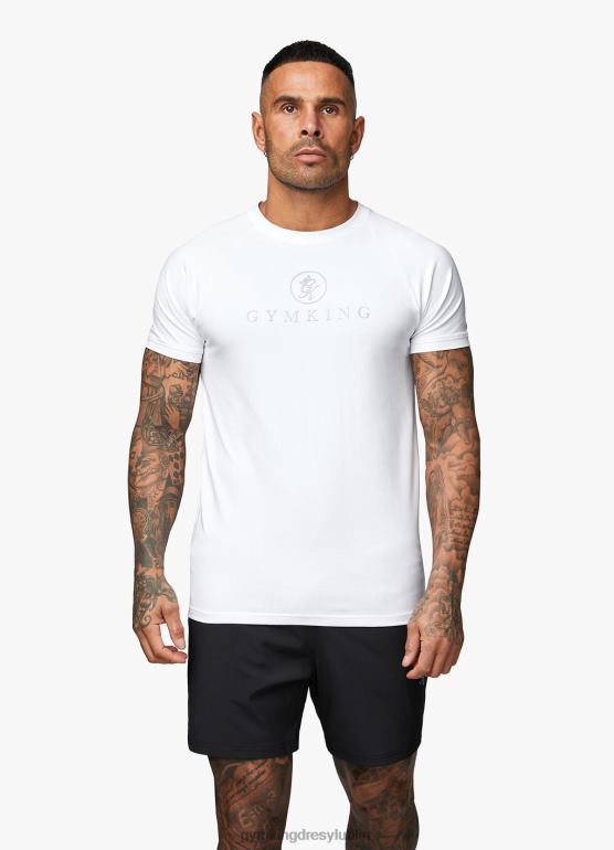 Gym King mężczyźni profesjonalna koszulka z jerseyu TBB0Z64 odzież biały