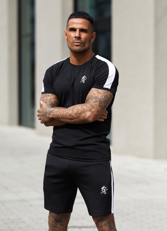 Gym King mężczyźni rdzeń plus koszulka z poliestru TBB0Z45 odzież czarny