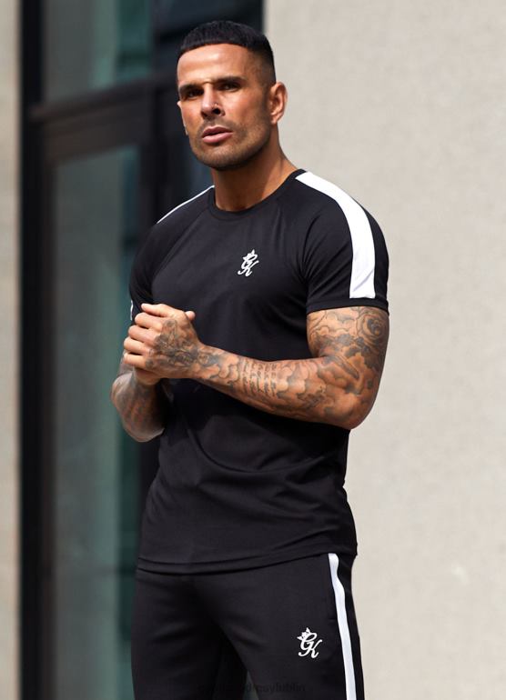 Gym King mężczyźni rdzeń plus koszulka z poliestru TBB0Z45 odzież czarny