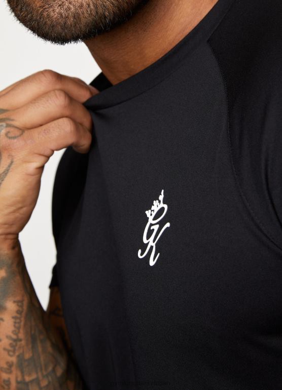 Gym King mężczyźni rdzeń plus koszulka z poliestru TBB0Z45 odzież czarny