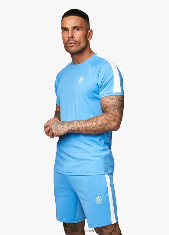 Gym King mężczyźni rdzeń plus koszulka z poliestru TBB0Z61 odzież azurowy niebieski