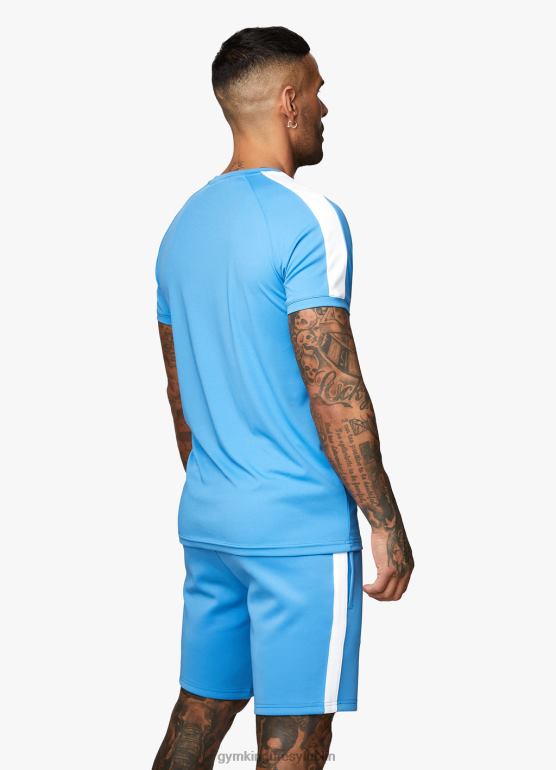 Gym King mężczyźni rdzeń plus koszulka z poliestru TBB0Z61 odzież azurowy niebieski