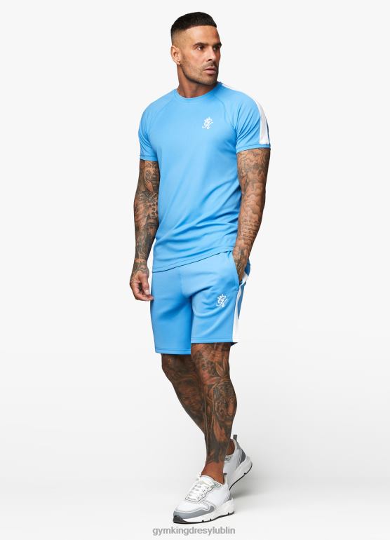 Gym King mężczyźni rdzeń plus koszulka z poliestru TBB0Z61 odzież azurowy niebieski