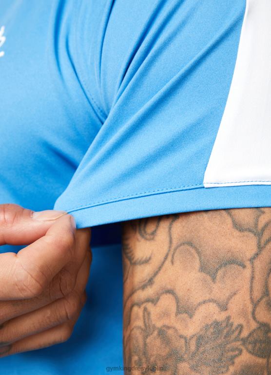 Gym King mężczyźni rdzeń plus koszulka z poliestru TBB0Z61 odzież azurowy niebieski