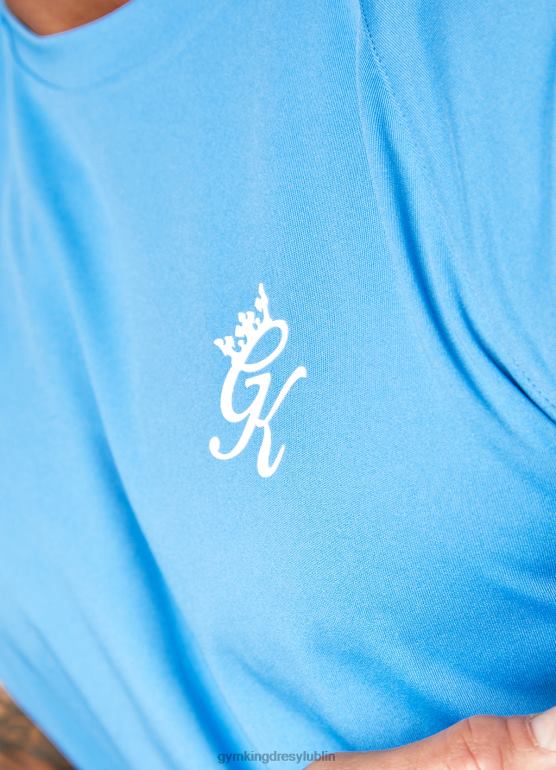 Gym King mężczyźni rdzeń plus koszulka z poliestru TBB0Z61 odzież azurowy niebieski