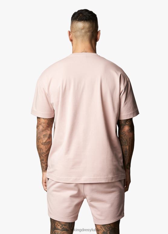 Gym King mężczyźni szacunkowa koszulka starszego typu TBB0Z46 odzież ciemny róż