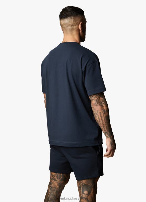 Gym King mężczyźni szacunkowa koszulka starszego typu TBB0Z48 odzież marynarka wojenna